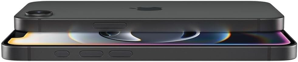 Apple iPhone 16e, 128GB, eSIM, Black - Unlocked (Renewed)
