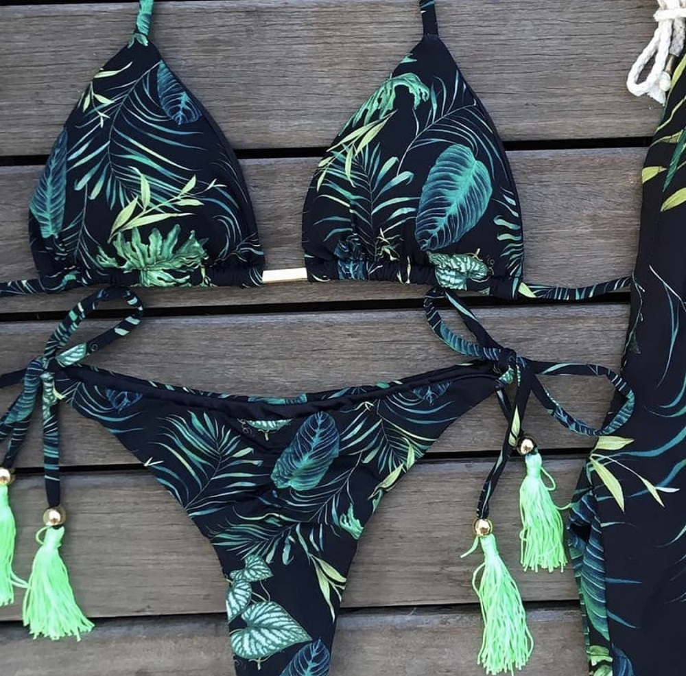 Sonkpuel Bikini Women's Swimsuit 2022 Swimwear Female Sexy Bikinis Set Push Up Swimming Bathing Suit Bohemian Women Swumsuit 2 Piece Sets