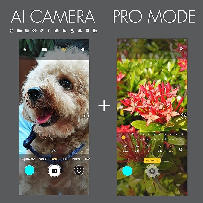 NUU A25 AMOLED 120Hz 6.7-inch Smartphone Compatible with T-Mobile, AT&T, Cricket, Mint, Ultra, Metro, Gaming Phone, Octa-core Helio G99, 4G/LTE Dual SIM, 6GB + 128GB 50MP Camera, Champagne Gold