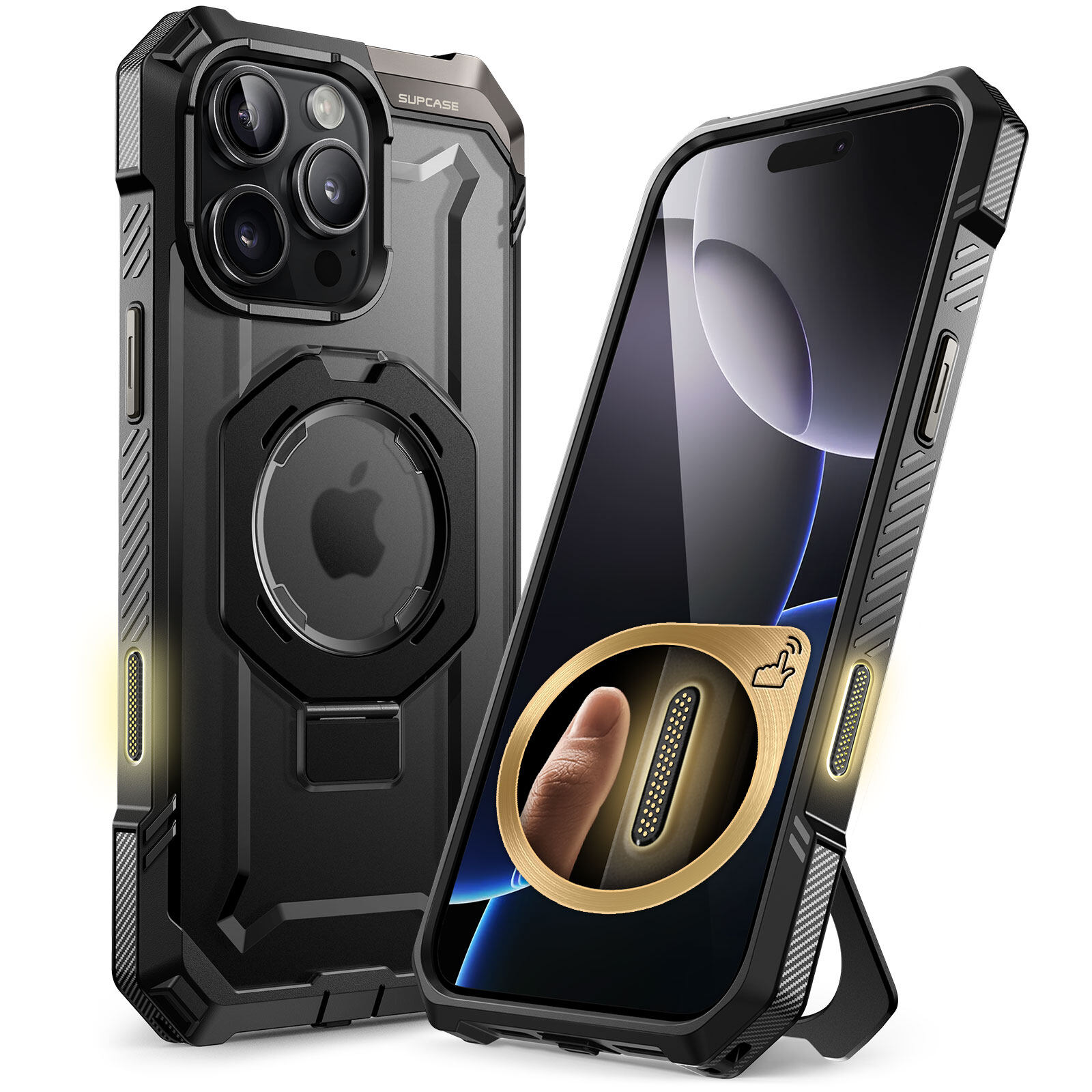 SUPCASE Unicorn Beetle Grip for iPhone 16/16 Pro/16 Plus/16 Pro Max Case with Stand support MagSafe Military Grade Drop Protection Heavy Duty Rugged Magnetic Phone Case